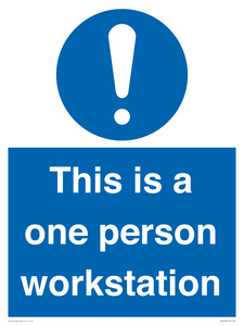 This is a one person workstation